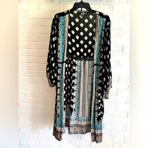 Angie Sz Medium 3/4 sleeve Long Kimono Cardigan
